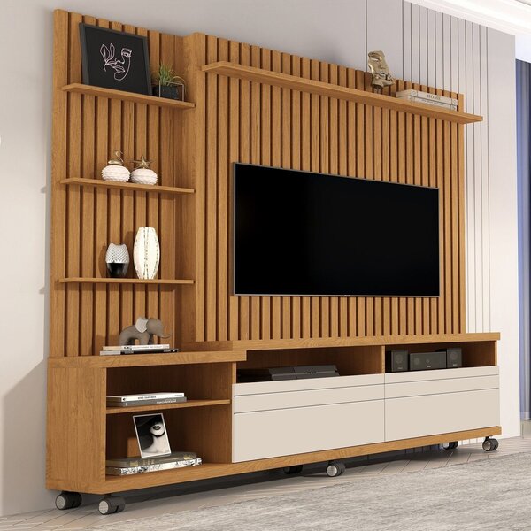 Estante Home Theater Ripado Tv 60 Polegadas 190cmx180cm Com R