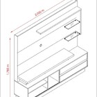 Estante Home Theater Vicente - Madetec Savana