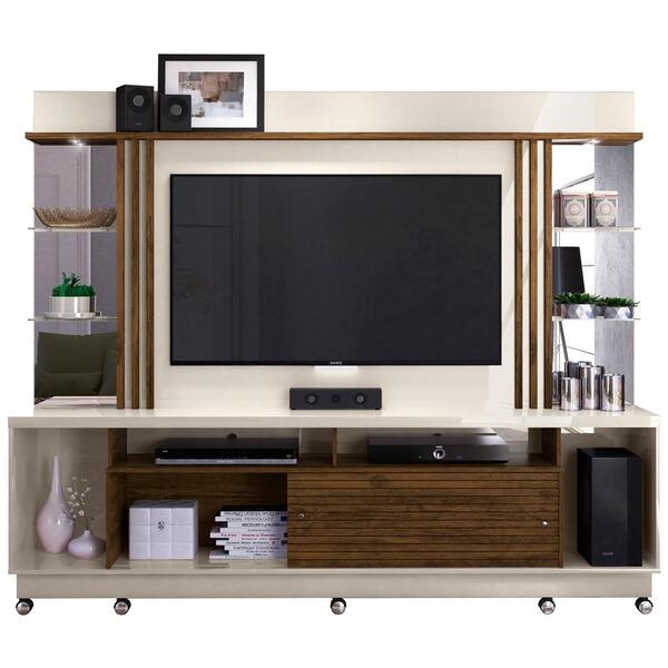 Estante Home Tv 55 Pol Com Rodizios 9441 Mdt