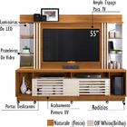 Estante Home Tv 55 Pol Com Rodizios 9441 Mdt