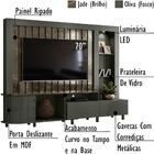 Estante Home Tv 70 Pol 2 Gavetas 243 Cm 6521 Mdt