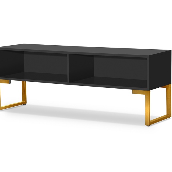 Estante Home Tv Milao 1,36 X 0,36 Estilo Industrial Pés De Fe