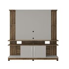 Estante Home York Com Led E Prateleiras De Vidro Tradicional