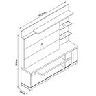 Estante Home theater alan para Tv 55 Polegadas Com Pés Calaca
