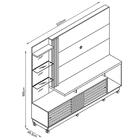 Estante Home theater frizz plus para Tv 60 Polegadas Com Rodi