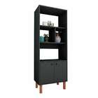 Estante Hyder 2 Pt Preta