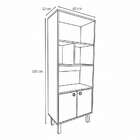 Estante Hyder 2 Pt Preta