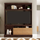 Estante Idealle Para Tv 55" Tobacco/buriti Caemmun Móveis