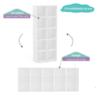 Estante Imaginare Com 10 Nichos Branca