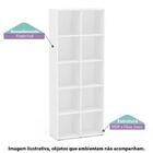 Estante Imaginare Com 10 Nichos Branca - Fdecor