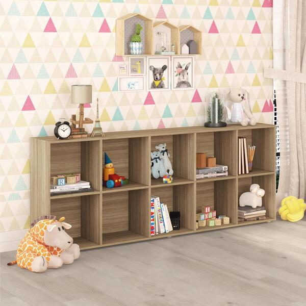 Estante Imaginare Com 10 Nichos Castanho - Fdecor