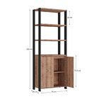 Estante Industrial 2 Portas 3 Prateleiras M113 183cmx70cm Pre