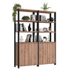 Estante Industrial 4 Portas 8 Prateleiras M114 183cmx140cm Pr