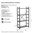 Estante Industrial 4 Prateleiras Galvanizado