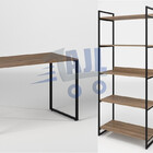 Estante Industrial 5 Prateleiras + Mesa Industrial Alta Quali