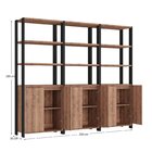 Estante Industrial 6 Portas 9 Prateleiras M115 183cmx210cm Pr