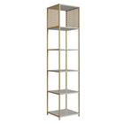 Estante Industrial Alta Telada 40x38x180cm Arenas Dourado Md