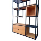 Estante Industrial Ambientes - Com Nichos, Prateleiras E Gave