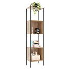 Estante Industrial Com Nichos Salve 2 Com 50cm Freijó/preto