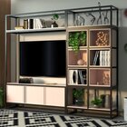 Estante Industrial De Aço Carbono E Madeira - Tendenci - Melo