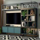 Estante Industrial De Aço Carbono E Madeira - Tendenci - Melo