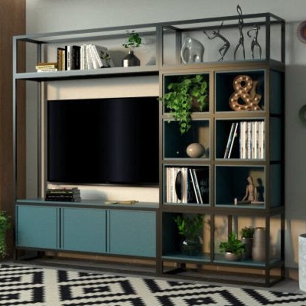 Estante Industrial De Aço Carbono E Madeira - Tendenci - Melo