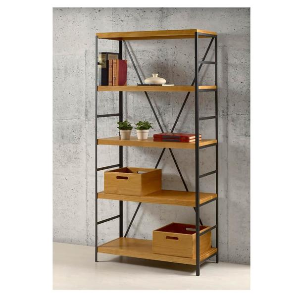 Estante Industrial Iii 5 Prateleiras Madeira Metal Casatema Leroy Merlin
