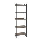 Estante Industrial Kuadra Com 4 Nichos 60 Cm - Carvalho Dark/