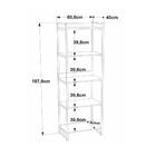 Estante Industrial Kuadra Com 4 Nichos 60 Cm - Nogal/preto