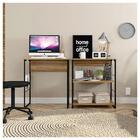 Estante Industrial Livreiro Lâmina Mel Preto Fabrick Caemmun