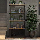 Estante Industrial Madeira + Mesa Industrial Luxo