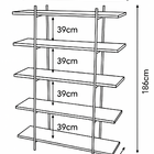 Estante Industrial Para Sala Escritorio Estilo Rustico Demoli