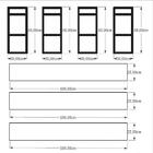 Estante Industrial Sala Aço Preto 180x30x68cm Azul Ind35azsl