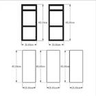 Estante Industrial Sala Aço Preto 60x30x68cm Preto Ind25psl