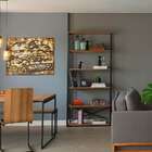 Estante Industrial Stanford Amêndoa E Preta 90 Cm