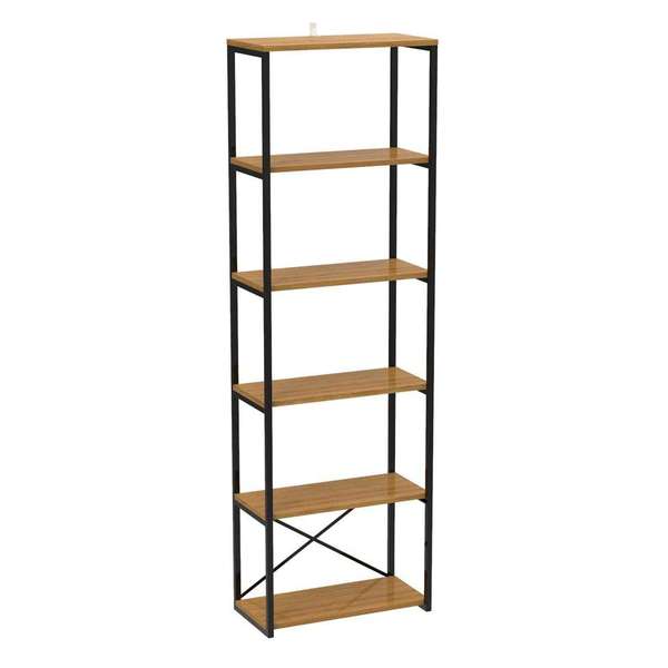 Estante Industrial Stanford Carvalho E Preta 60 Cm Leroy Merlin