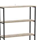 Estante Industrial Stanford Concreto E Preta 90 Cm