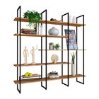 Estante Industrial Urban 3 De 200 Cm Freijó/preto