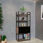 Estante Industrial Urbnflex 2 Pt Preta E Mel 152 Cm