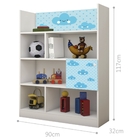 Estante Infantil Adesivada Nuvem Menino