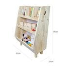 Estante Infantil Aurora 88a X 60l X 34p - Natural