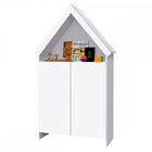 Estante Infantil Casinha Branca Magia Gabrielli Móveis