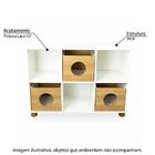 Estante Infantil Casinha Com 6 Nichos - Branco/peroba