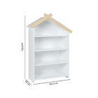 Estante Infantil Casinha Com Aplique De Madeira - Casatema