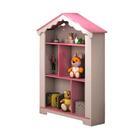 Estante Infantil Casinha Magia Branco Rosa
