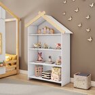 Estante Infantil Casinha Mdf/madeira 4 Prateleiras Casatema M