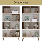 Estante Infantil Com 4 Nichos Magic Yescasa Branco/freijó