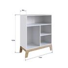 Estante Infantil Com 4 Nichos Organizadores 71cm Favo De Mel