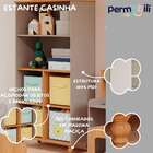 Estante Infantil Grande Casinha Permobili Fendi/nature