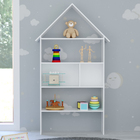 Estante Infantil Organizadora Casinha Com 04 Prateleiras Bran
